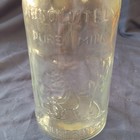 Vtg  absolutely Pure Milk The Milk Protector  Bottle Embossed W  Farmer Milking