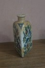Antique  Iznik Islamic Glazed Pottery Vase Bottle Tree Of Life 7  Triangle