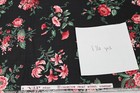 Floral Fabric Lot 8 Yards Cotton Quilting Black Purple Gold Vip Cranston