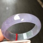  Natural Aaa Lavender green Myanmar Jade Jadeite Bracelets Bangle 59mm