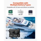 2-bank 5a 12v Smart Marine Battery Charger Onboard Ip68 Waterproof Boat Rv Yacht