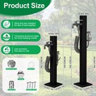 304 Stainless Steel Outdoor Garden Black Square Post Faucet
