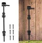 2  Heavy Duty 18  Metal Cane Bolt Iron Gate Drop Rod Gate Latch For Holding Gate