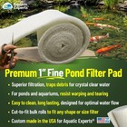 Aquatic Experts Koi Pond Filter Pad Fine  White Bulk Roll Media 3 4 -1  Thick