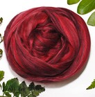 Sangria - Merino Bamboo Rayon Blend Combed Top Wool Roving Spinning Felting 4 Oz
