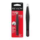Revlon Expert Slant Tweezer Black Stainless Steel Slanted Tip 74210