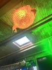 New 10    Puffer Fish Lamp W  Yellow Led Tiki Bar Smokin Tikis Oceanic 1s