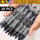 20pcs Retractable Gel Ballpoint Pens Black Smooth Writing School Home Office Use