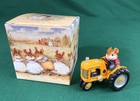 Wee Forest Folk Field Mouse M133 Yellow Tractor William Petersen Miniature