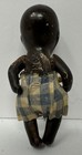 Vintage  Black Jointed Bisque Baby Doll Marked Foreign