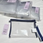 Clear Navy Blue Cosmetic Bag Travel Toiletry Bag