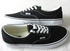 Vans Women s Era Classic Black White Canvas Skate Boat Shoes Size 8 5 Nib