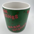 Vintage 80s Warm Wishes Ceramic Coffee Mug Applause Korea Retro Novelty Cup
