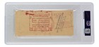 Walter Johnson Washington Senators Signed 1946 Bank Check Psa dna Auto Mint 9