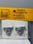 Dollhouse Miniature Lawbre  0611 Pair Of Gray Acanthus Leaf Shelf 1 12