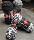 Red Heart Super Saver Charcoal   Black 7 Oz   s   Two Red Heart Zebra 5 Oz Skeins