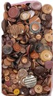 Vintage Buttons Lot  beautiful Earthy Reds Browns Tans Stunning Textures   Size 