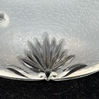 Vintage Frosted Clear Glass Ceiling Light Shade 3 Chain Hole Pendant Art Deco