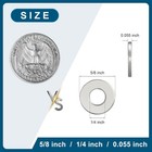 100pcs Flat Washers For Screws  1 4  Small Washer  Premium 18-8  304  Stainless 