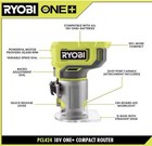 Ryobi One  18v Cordless Compact Fixed Base Router  read Description   Pcl424