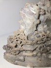 Chinese Antique Soapstone Scene  1890s Era
