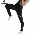 Rockbros Winter Cycling Pants For Men Thermal Fleece Windproof Sweatpants Black