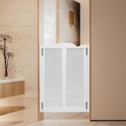 White Swinging Door Double Half Door Double-hinged Caf   Door With Hinges