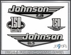 Decals Kit Johnson Oceanpro 150hp Blue   Red   Silver Outboard Stickers Die-cut
