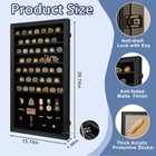 Oversized Military Challenge Coin Display Case For Badges   Ribbons Black
