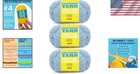 3 Pack - Smooth Worsted-weight Cotton Yarn 66m In Ocean Breeze - For Beginners