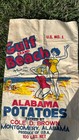 Large 100lb 20th Century Vintage Pin Up Beach Bunny Potato Alabama Feed Sack