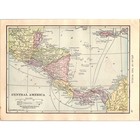 Vintage Map Of South America And Central America 1910 Map Sl1