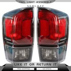 Pair Black Tail Lights For 2016-2021 2022 2023 Toyota Tacoma Left And Right Side
