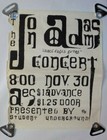 Vintage Jon Adams Concert Poster - Folk Musician - Double Edged Guitar 
