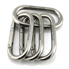 4 Pack 2 36  Heavy Duty Carabiner Clip Spring Snap Hook 1 4  Stainless Steel