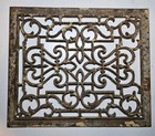 Antique Vintage Cast Iron Decorative Ornate Floor Grate Salvaged Architecture