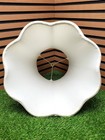 Pleated Scalloped Bell Lamp Shade White 13  High X 17  Wide