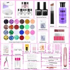 Professional Nail Kit Acrylic Set With Everything For Beginner Nail Drill Uv Led