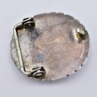 Old Pawn Small Sterling Silver Sleeping Beauty Turquoise Women s Belt Buckle