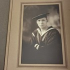 Vintage Us Navy Sailor Portrait Antique Military Photo Folder
