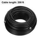 Rg8 u Coax Cable With Pl-259 Male Connectors For Cb ham Radio 61m 200ft