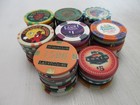 77 Casino Gaming Poker Chip Lot Las Vegas  1 New   Used Chipco Paulson Clay 