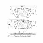 For Bmw 1992-1996 Brake Pad Set Front Centric Parts   1 Year Warranty