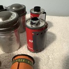 Vintage Film Photography Lot Metal Canisters Anscochrome Kodak Verichrome