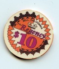 10 00 Chip From The Regency Casino Bell California Ceramic