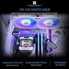 Thermalright Fw240 White Argb Cpu Water Cooler With Double Pwm Fans With 2000rpm