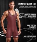 Exxact Sports Plain Men s Wrestling Singlet  Powerlifting Singlet  adult Sizes 
