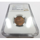 1863 Ngc Ms63 Bn New York Ny Jones Wood Hotel Civil War Token F-630br-1a  59574a