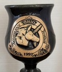 Ohio Renaissance Festival 1997 Pottery Mug  Goblet Unicorn Crest