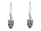 Pave Skull Dangle Earrings  Gothic Jewelry  Statement Earrings  Unique Fashion A